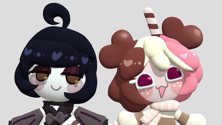 Cookie run - Oreo & Cassatta 3D Model
