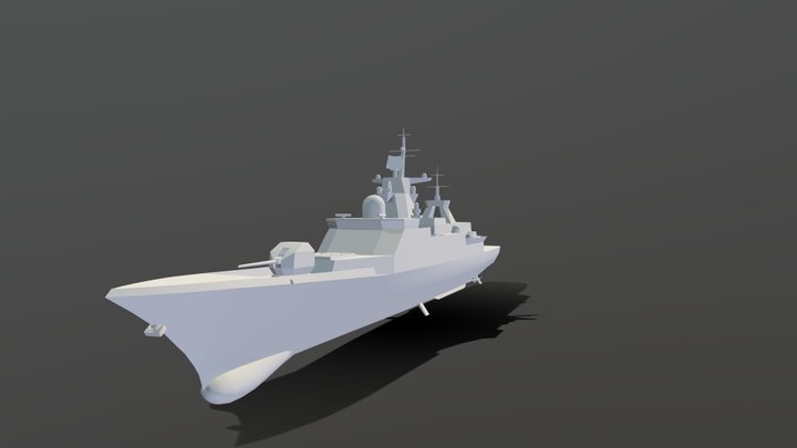Charkov Class Frigate 3D Model