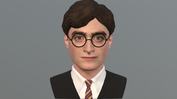 Harry Potter bust for full color 3D printing 3D Model