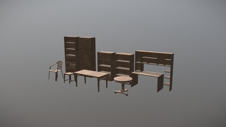 Mini Furniture Pack – Free 3D Model STL