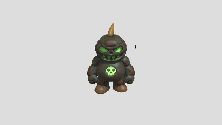 Junk-Type Robot (Byte Stage) – Node Clash AR 3D Model