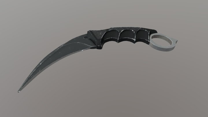 Karambit knife 3D Model