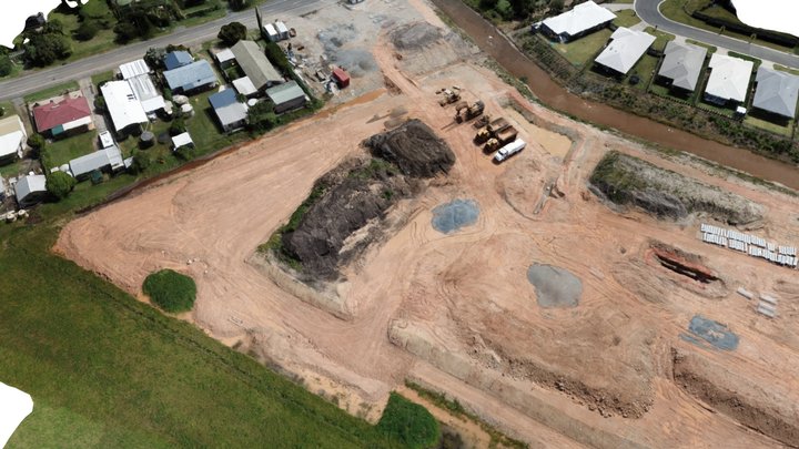 Jacobs Well Cut/Fill Analysis 3D Model