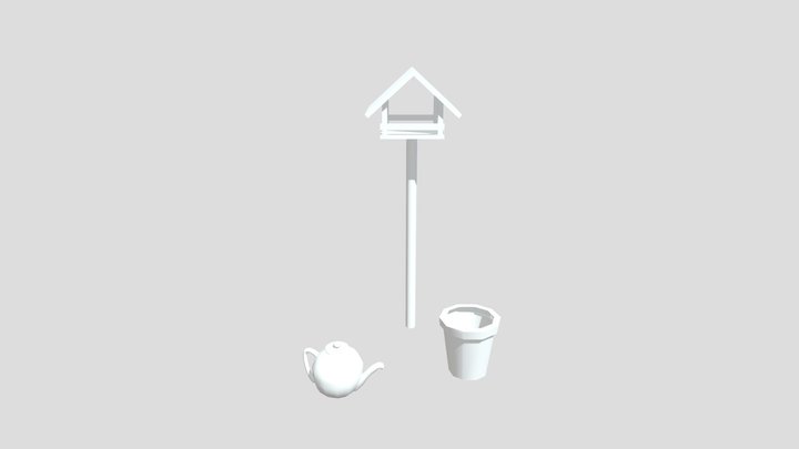 Grandma's House - 3 Simple Props 3D Model