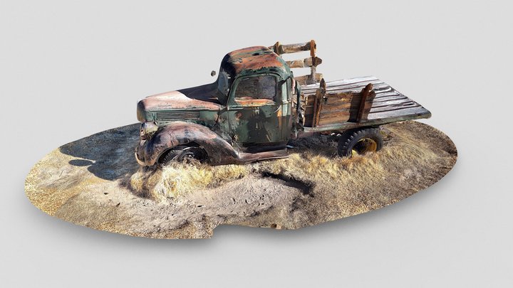 Abandoned truck in Bodie (ghost town) – Free 3D Model STL