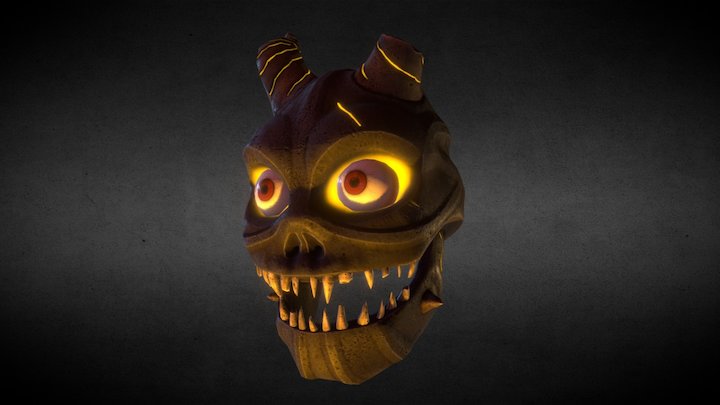 Skull demonic 3D Model