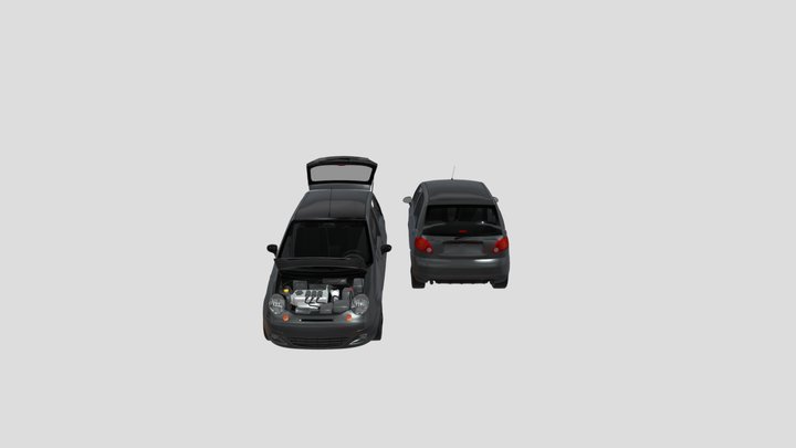 Daewoo_matiz_full_interior 3D Model