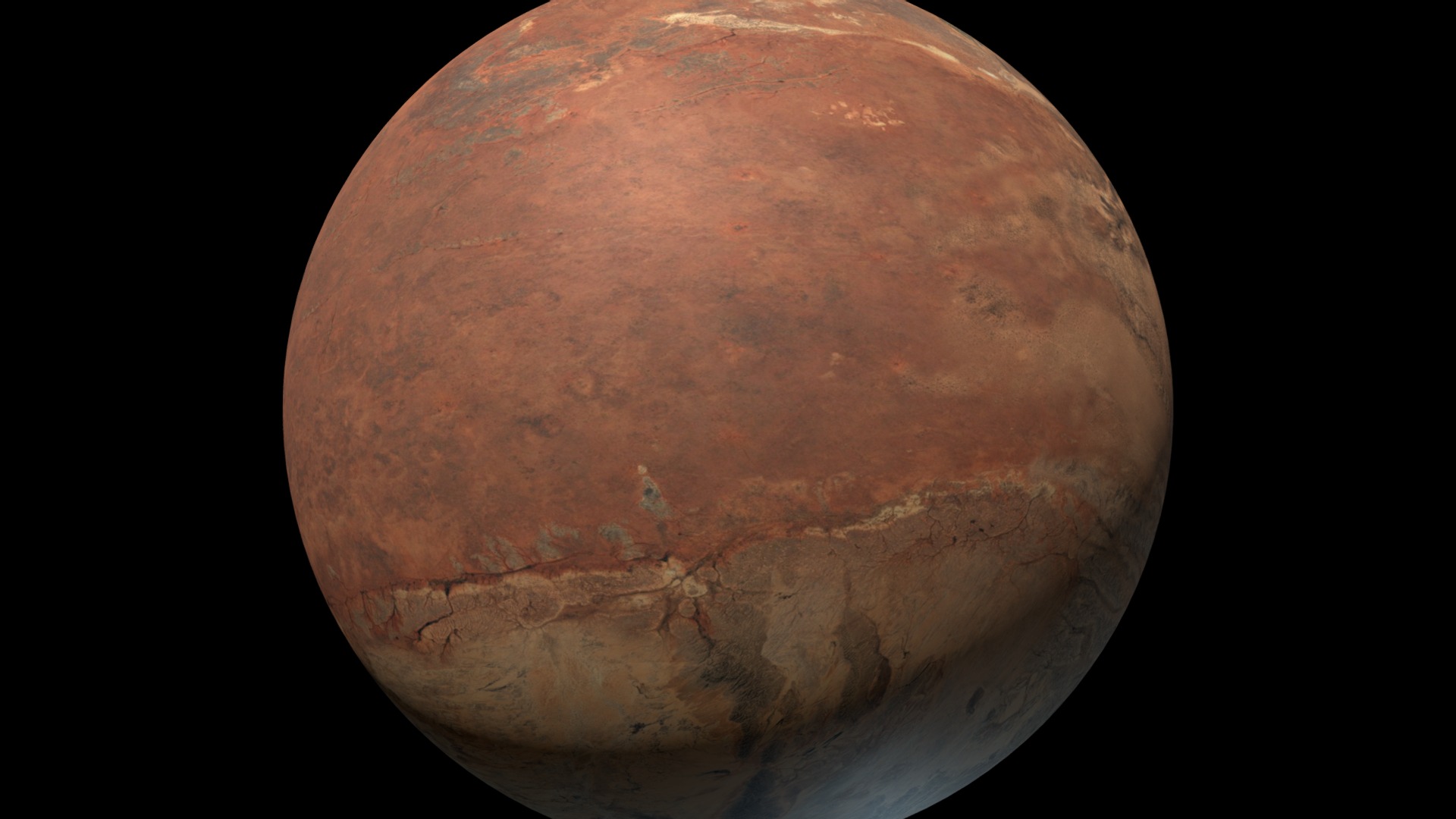 3D model Planet Kzin - This is a 3D model of the Planet Kzin. The 3D model is about a planet in space.