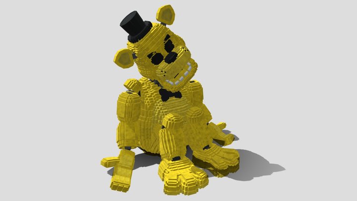 Golden Freddy [Minecraft] 3D Model