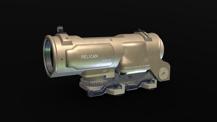 ELCAN SpecterDR 1X-4X Sight 3D Model
