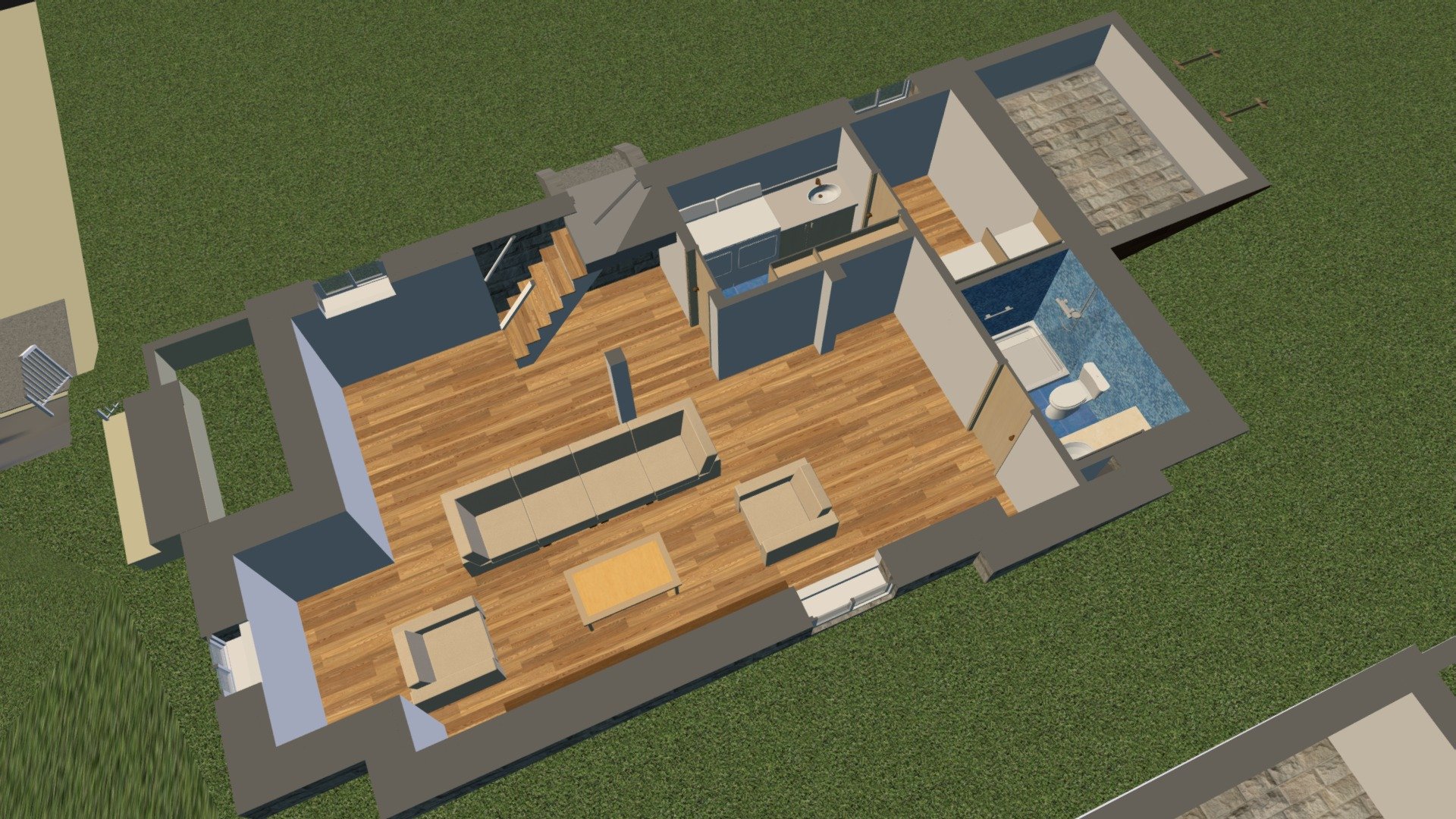 08-20 Basement Opt1 06242015 - 3D model by Cadaxx Design (@cadaxx ...