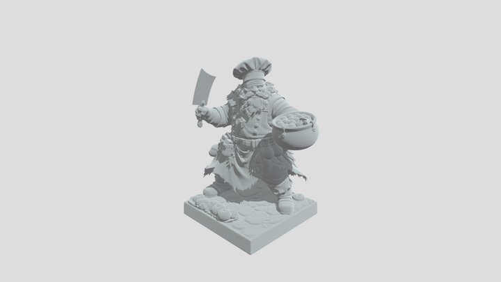 ENANO COCINERO 3D Model