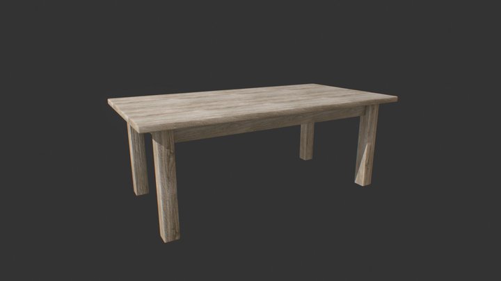 Simple Wood Table – Gratis 3D-model STL