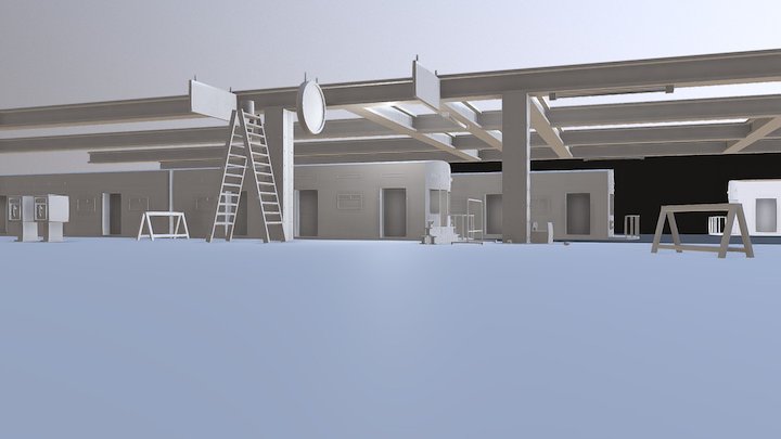Street Fighter Third Strike Alex & Ken stage WIP 3D Model