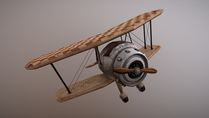 DAE Rustairborn  - 1937 Bücker Jungmeister 3D Model