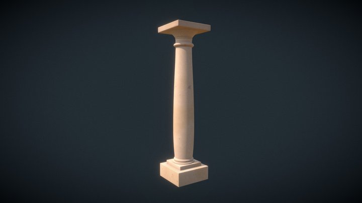 Roman Column 3D Model