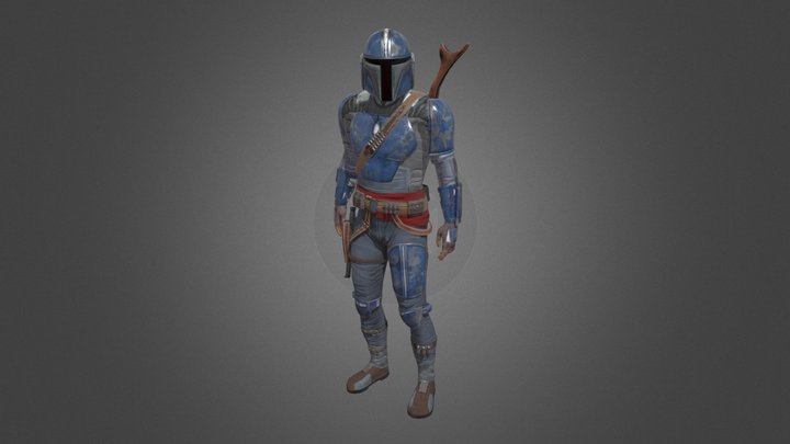 A mandalorian 3D Model