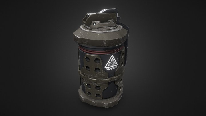 Explosive Grenade 3D Model