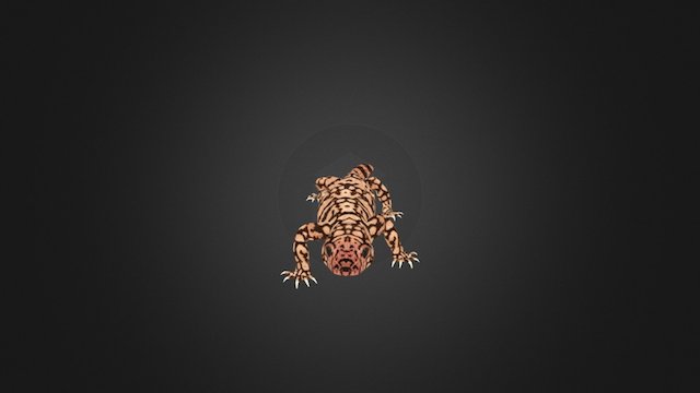 Gila Monster_action 3D Model