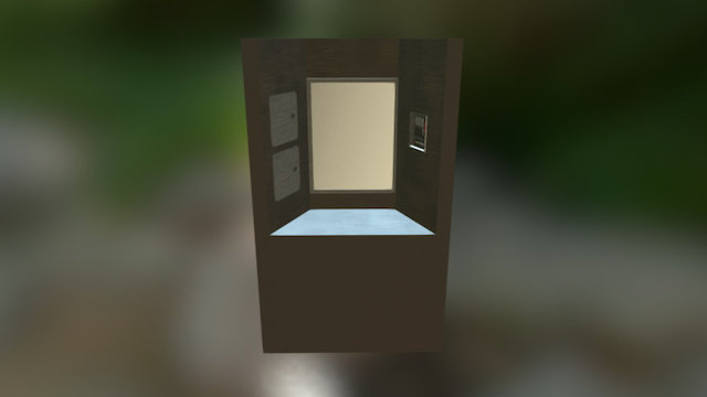 SW/Gillette Vanity No Sink Solid 3D Model
