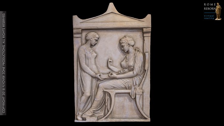 3D rendering of Grave Stele of Hegeso