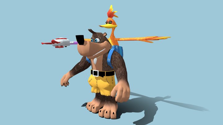 Banjo and Kazooie 3D Model