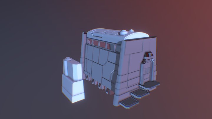 Nova Mining - Prefab Shelter 1 3D Model