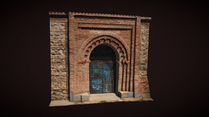 Portada Nuestra Señora de la Antigua Madrid 3D Model