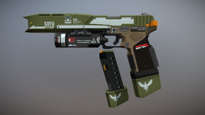 Smart Pistol (BT Variant) 3D Model