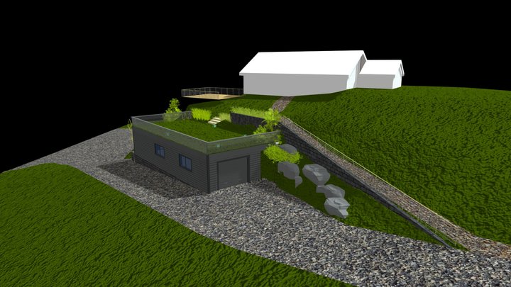 Tertveien 59 - Jann Even Longva - Garasje 3D Model
