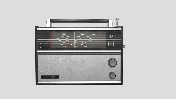 OLD RADIO VEF-201 3D Model