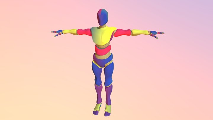 Y Bot (Red, Blue and Yellow) – Modello 3D gratuito STL