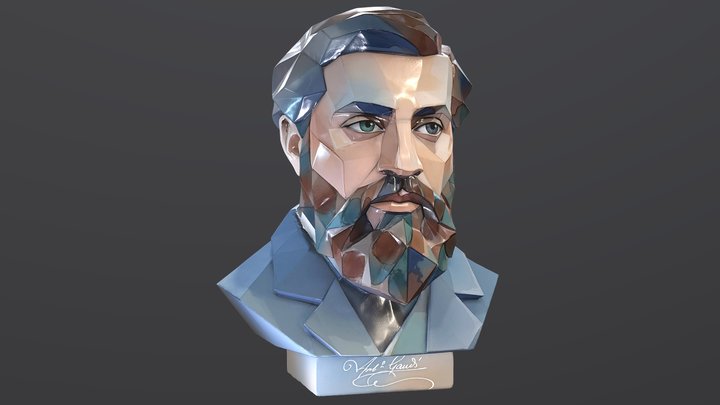 Busto Antoni Gaudí – Modello 3D gratuito STL