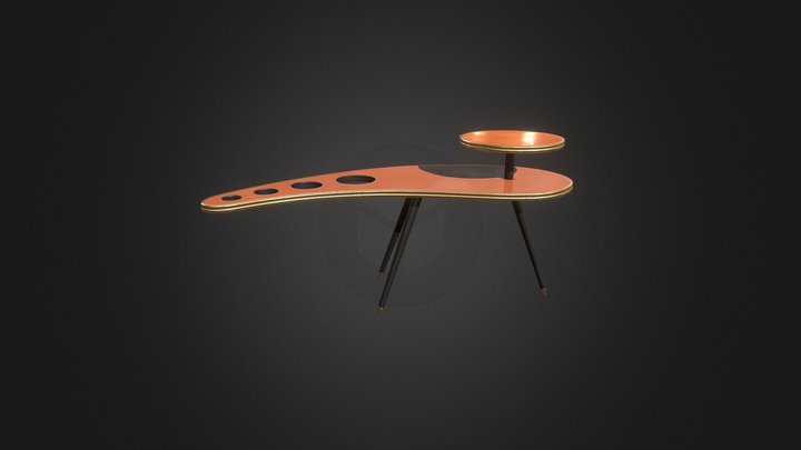 Retro Coffee Table 3D Model
