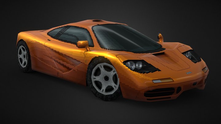 McLaren F1 [GT2/PSX Style] 3D Model