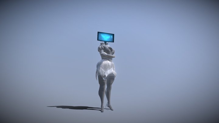 Pc woman ( 10 Follower special ) 3D Model