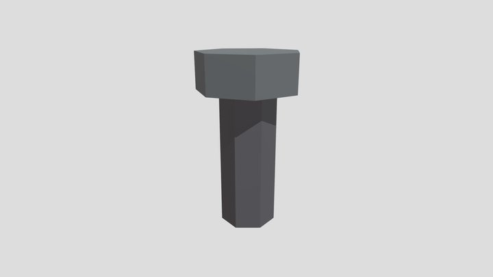 Rusty Bolt Prop – Stylized 3D Model