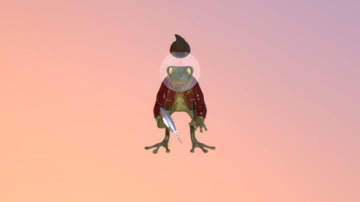 Frog Grunt 3D Model