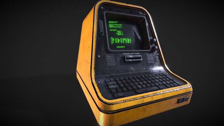 Old Computer Terminal 3D Model