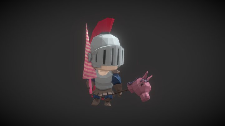 Chess Knight Walk 3D Model