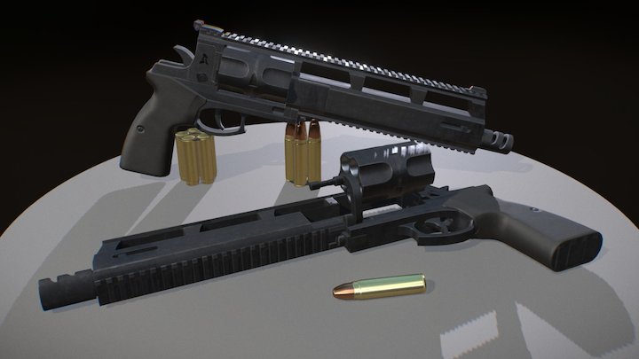Revolver RSH 12 3D Model