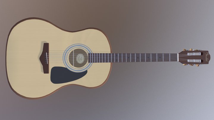 Guitar 3D Model