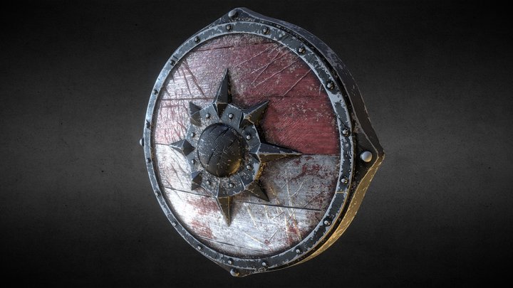 Medieval Viking Shield 3D Model