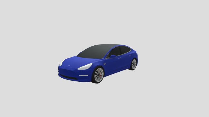 Tesla model 3 2018 3D Model