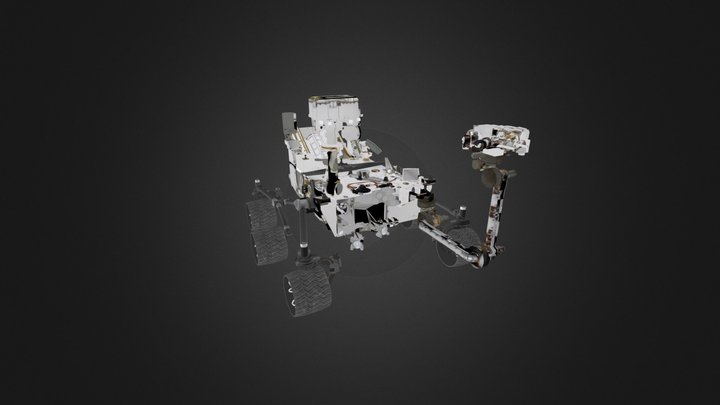 Mars Curiosity Rover 3D Model