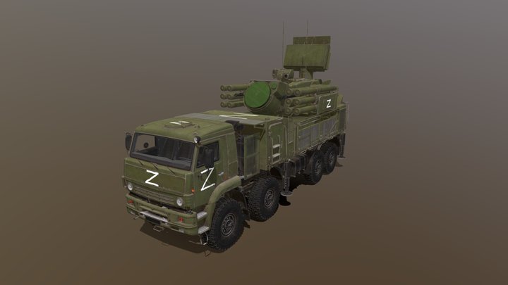 Russian Pantsir-S1 – Gratis 3D-model STL
