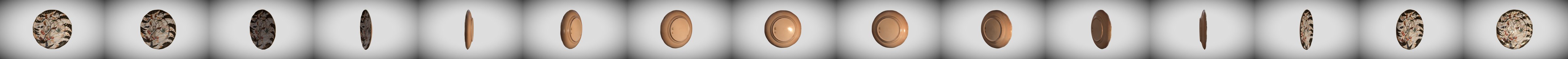 岐阜現代陶芸美術館 | 3Dコレクションギャラリー | 木の実に蜻蛉図皿