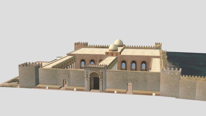 Great mosque of Mahdia  at the 12th century 3D Model