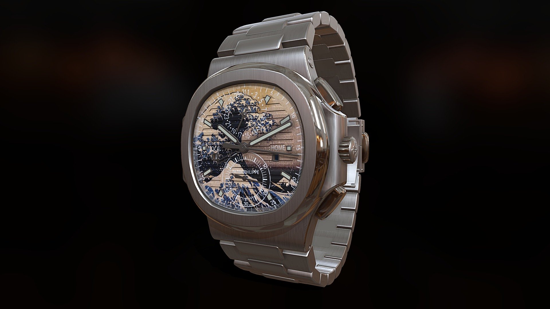 Reloj Kanagawa — Sketchfab embed 3D viewer