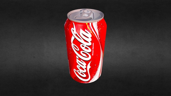 French Coke can 3D Model